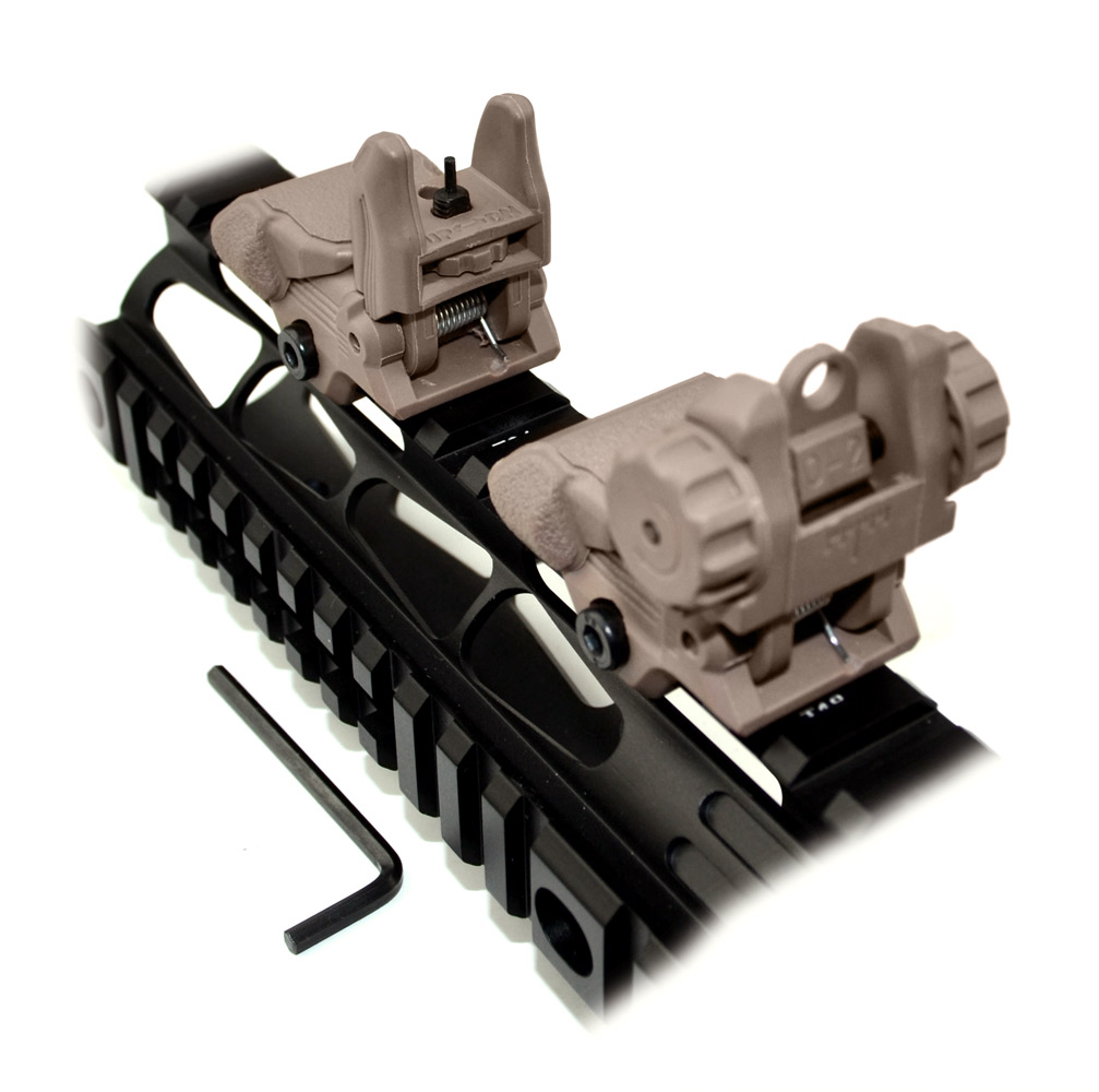 Sniper® Tactical Smart Polymer Rear Flip Up, Push Down Sight – Presma Inc